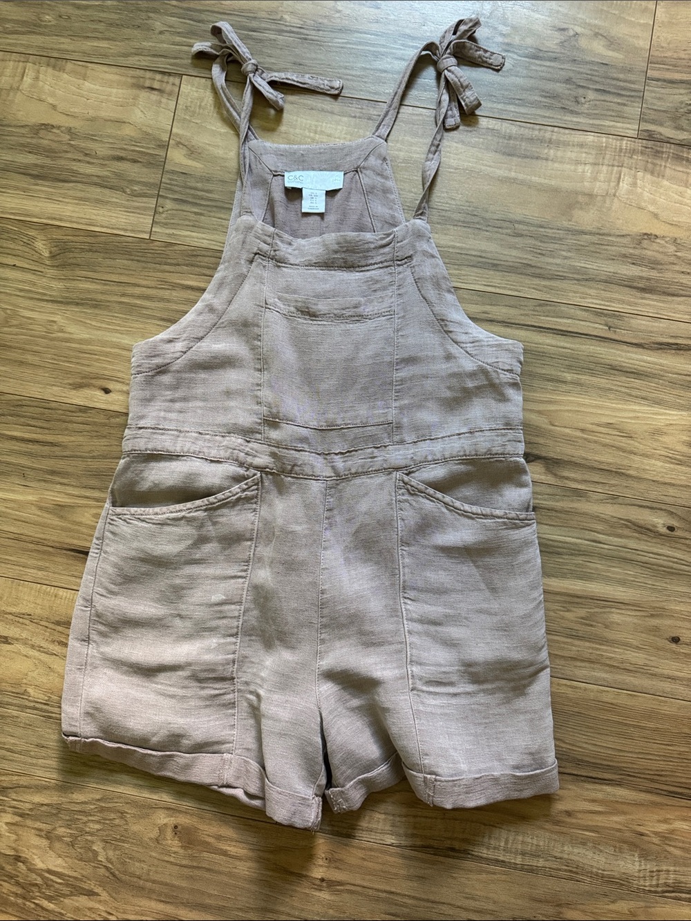 C&C California brown/Mauve Knit Top with Subtle Texture